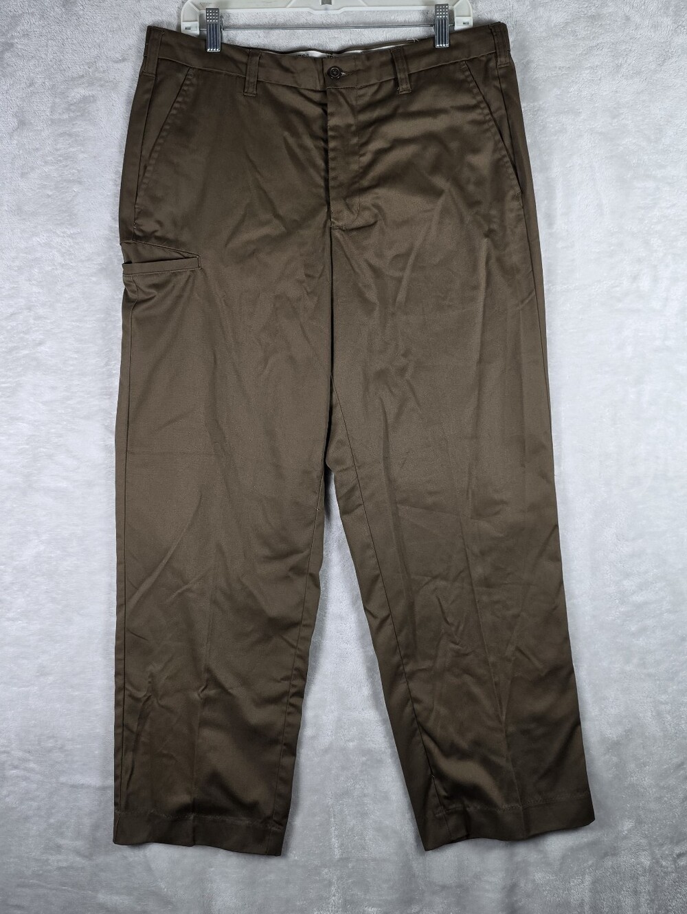 UPS WearGuard Pants Mens Size 34x30 Brown Straight Fit Uniform Delivery Work
